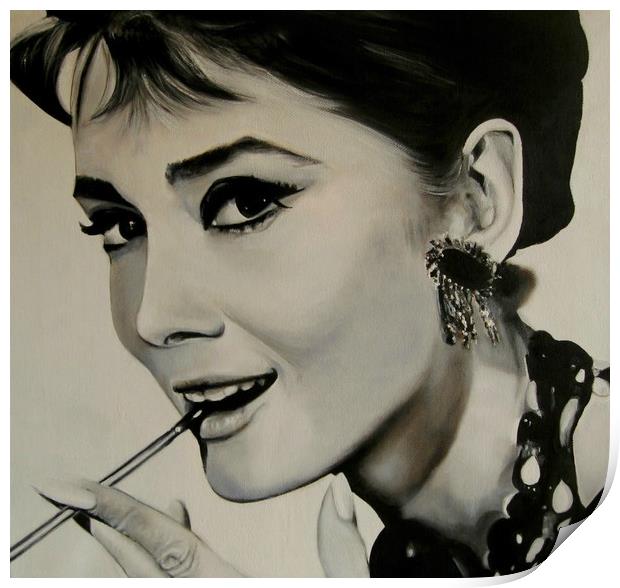 Audrey Hepburn Print by David Reeves - Payne