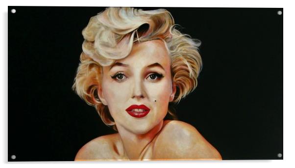 Young Marilyn Acrylic by David Reeves - Payne