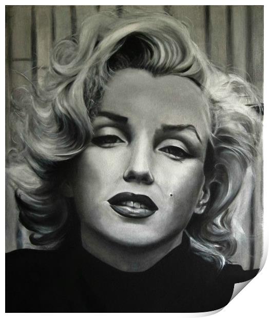 Marilyn in Mono Print by David Reeves - Payne