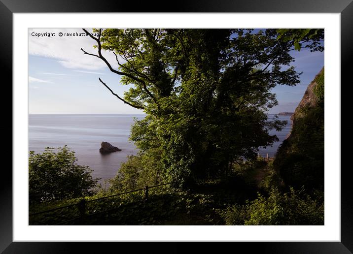 View From Torquay South West Coastal Path Framed Mounted Print by rawshutterbug 
