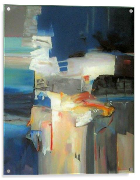 Blue Tooth  Acrylic by David Reeves - Payne