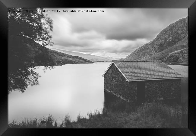 Llyn Ogwen Boathouse Framed Print by Dan Davidson