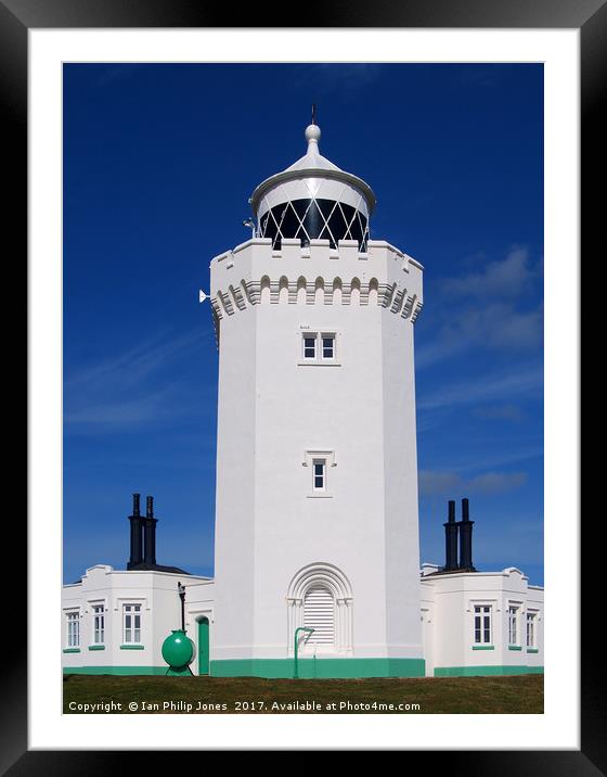 South Foreland Lighthouse, St. Margaret's, Dover Framed Mounted Print by Ian Philip Jones