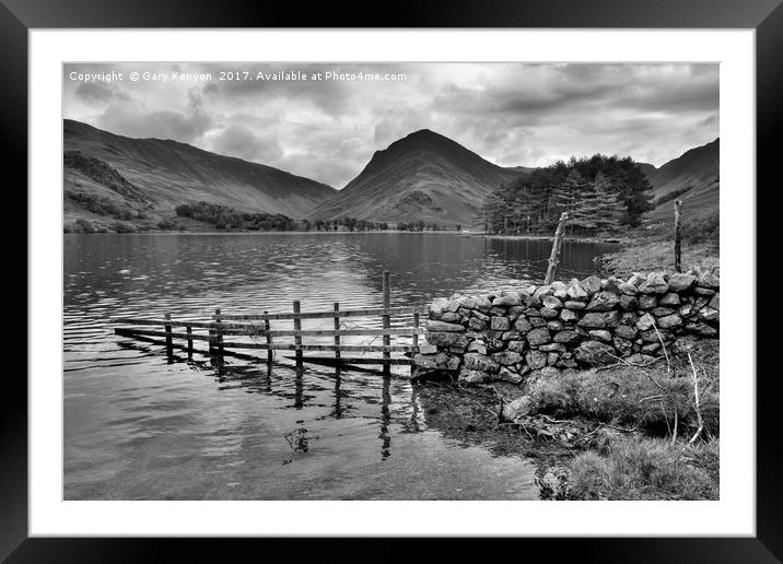 Moody Buttermere Framed Mounted Print by Gary Kenyon