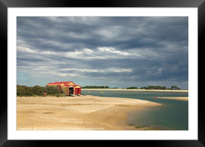 Wells next the Sea Lifeboat Station Framed Mounted Print by Sally Lloyd