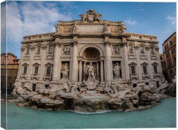 The Trevi Fountain Canvas Print by Ray Hill