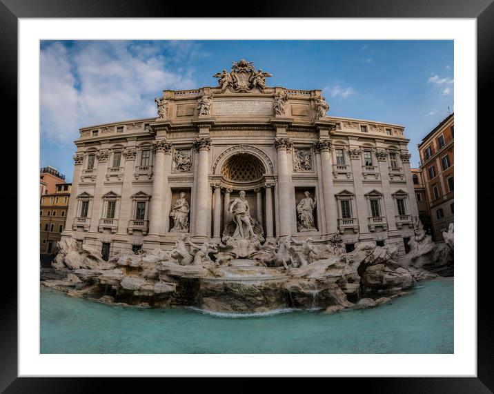The Trevi Fountain Framed Mounted Print by Ray Hill