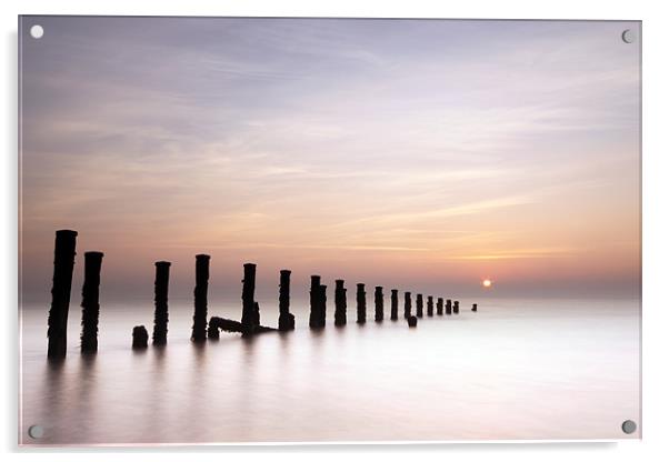 A New Day - Spurn Point Acrylic by Steve Glover