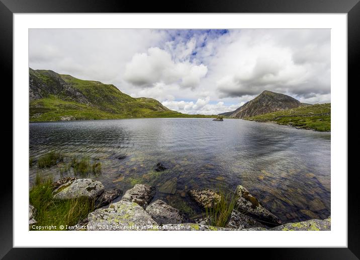 Cwm Idwal Framed Mounted Print by Ian Mitchell