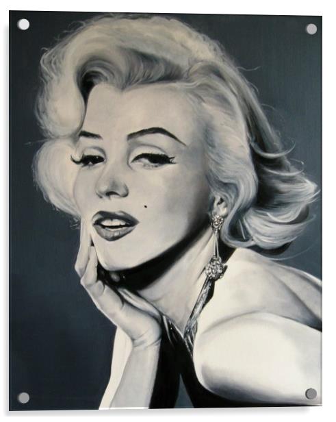 Beautiful Marilyn Acrylic by David Reeves - Payne