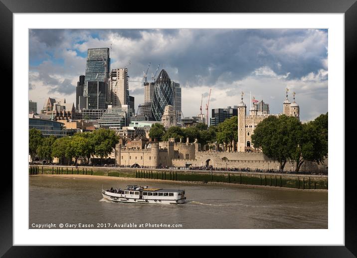 Tower and City of London Framed Mounted Print by Gary Eason