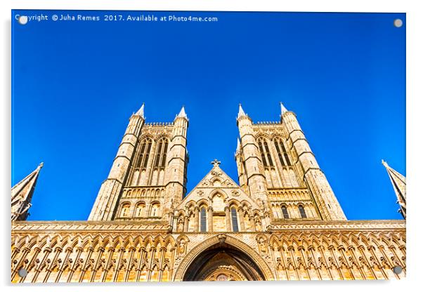 Lincoln Cathedral Acrylic by Juha Remes
