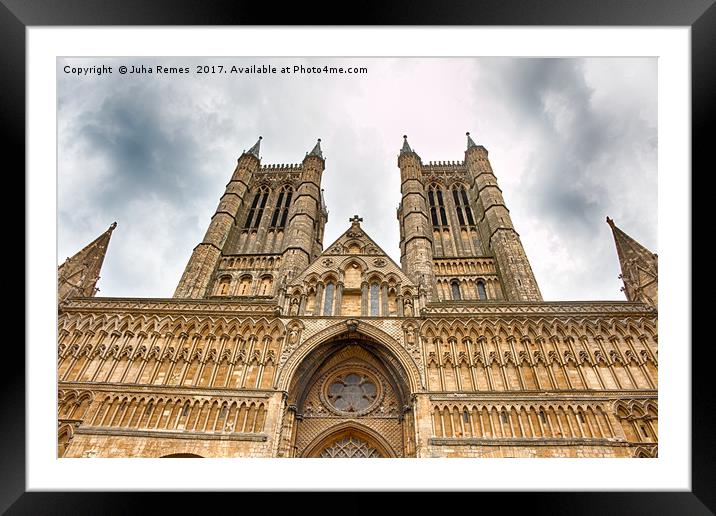 Lincoln Cathedral Framed Mounted Print by Juha Remes