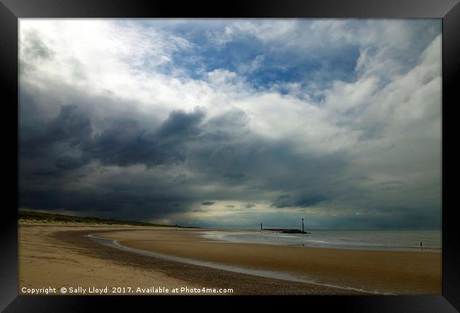 Storm Coming In Framed Print by Sally Lloyd