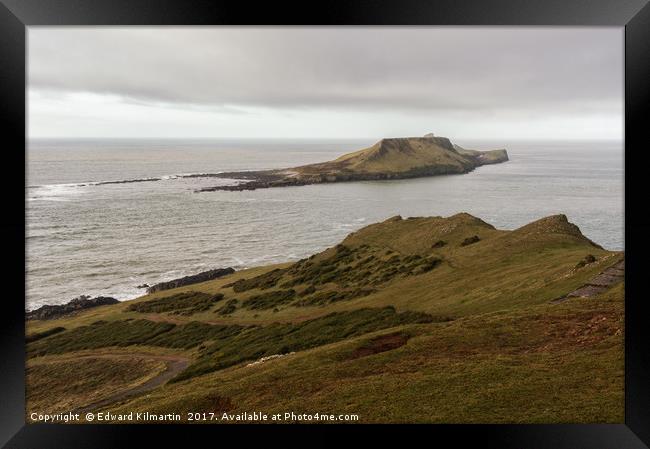 Worm's Head Framed Print by Edward Kilmartin