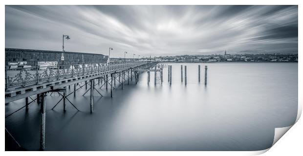 Old Ryde Pier Isle Of Wight Print by Wight Landscapes