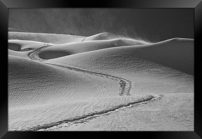 Snow Dunes Framed Print by Neil Gavin