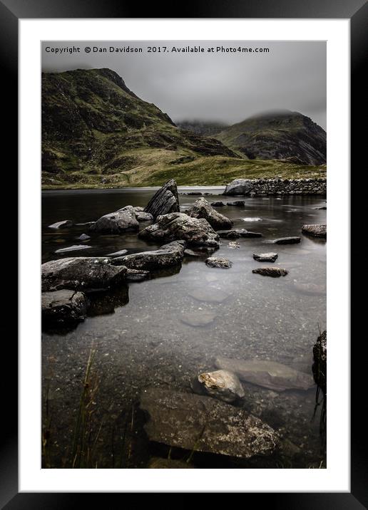 Stepping over Snowdonia Framed Mounted Print by Dan Davidson