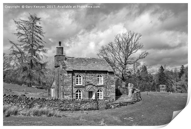 Rose Castle Cottage Print by Gary Kenyon