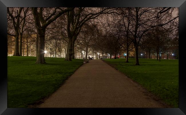 St. James' Park at night Framed Print by Nick Sayce