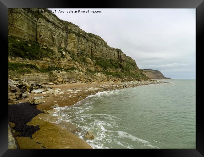 The Cliffs at Rock a Nore Hastings Framed Print by Lee Sulsh