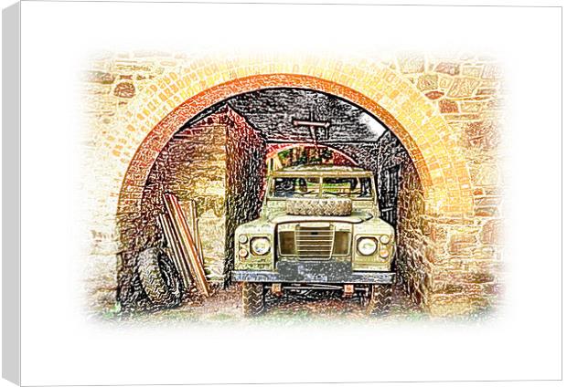 The Forgotten Land Rover Canvas Print by graham young