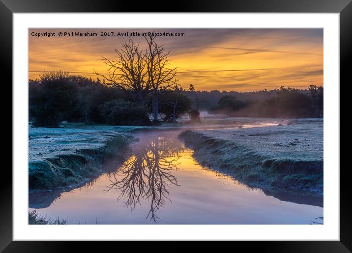 Mill Lawn Brook Framed Mounted Print by Phil Wareham
