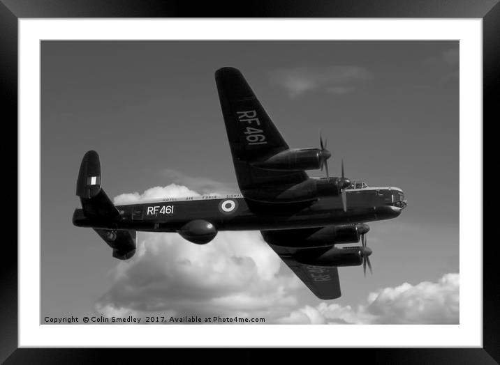 Avro Lincoln B.2/4A RF461 Framed Mounted Print by Colin Smedley