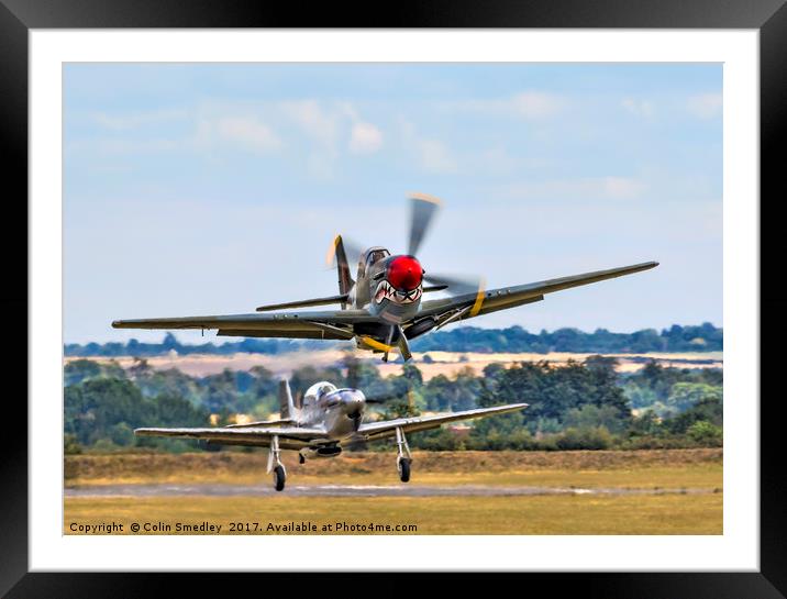 P-51D Mustang 44-73877 N167F take-off Framed Mounted Print by Colin Smedley