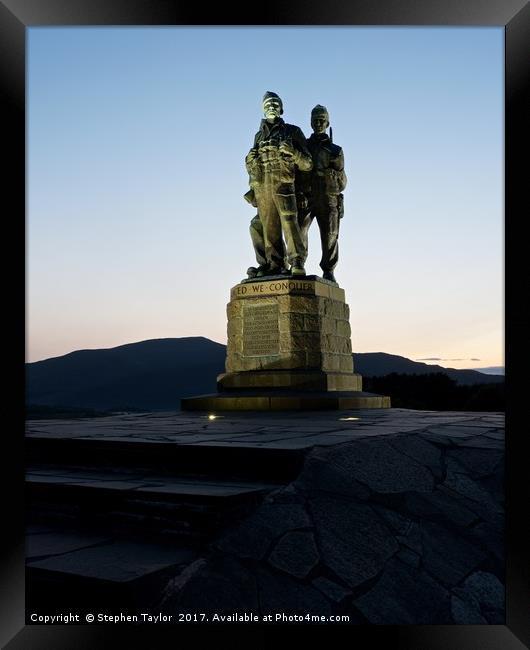 The Commando Memorial Framed Print by Stephen Taylor