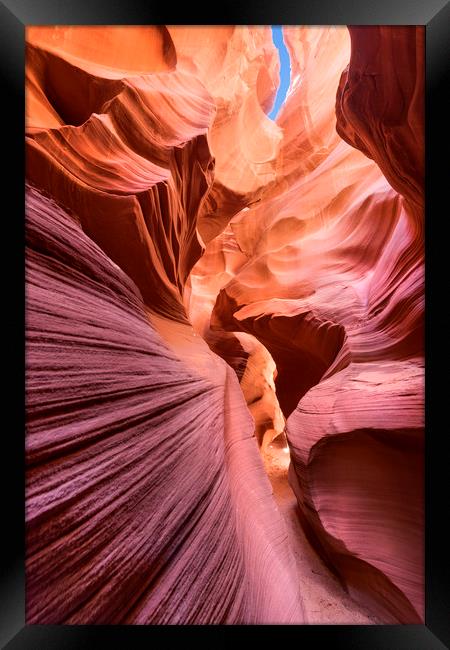 Secret Canyon, Arizona.  Framed Print by John Finney