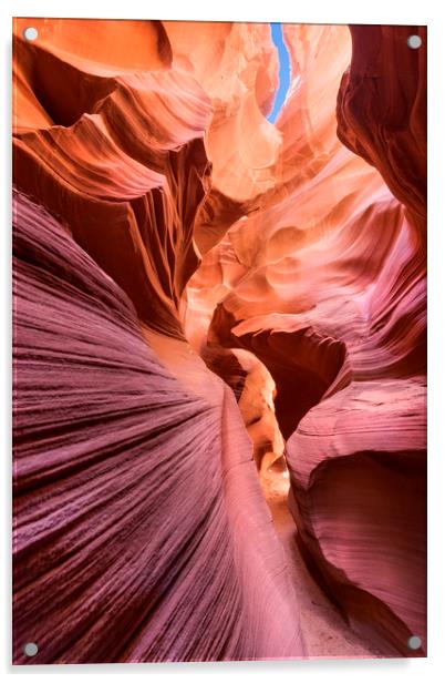 Secret Canyon, Arizona.  Acrylic by John Finney