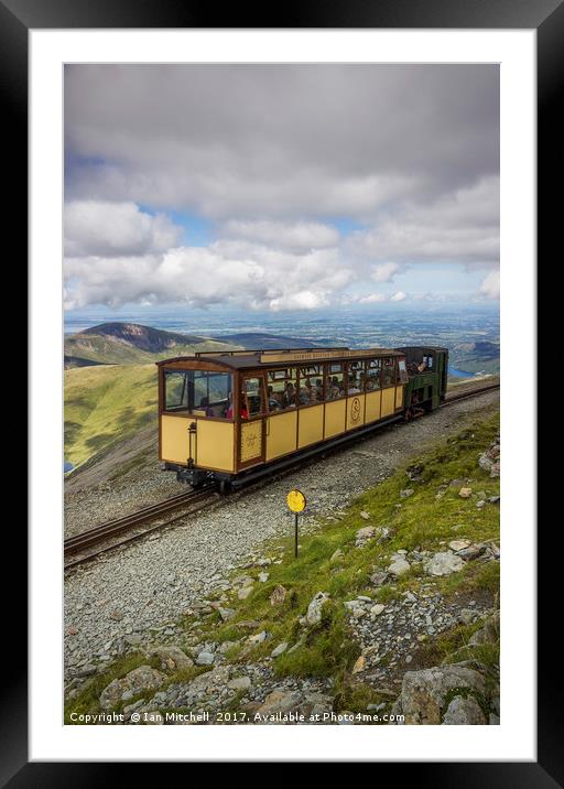 Train To Snowdon  Framed Mounted Print by Ian Mitchell