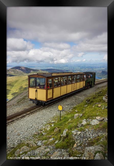 Train To Snowdon  Framed Print by Ian Mitchell