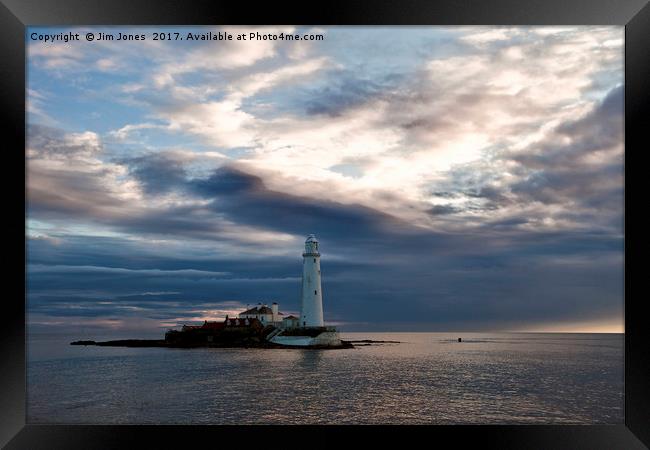 First Light at St Mary's Island 2 Framed Print by Jim Jones