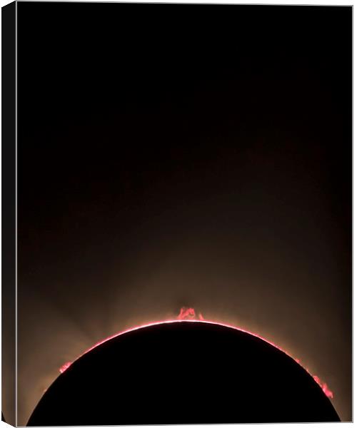 Total Eclipse Plasma  Canvas Print by John Finney