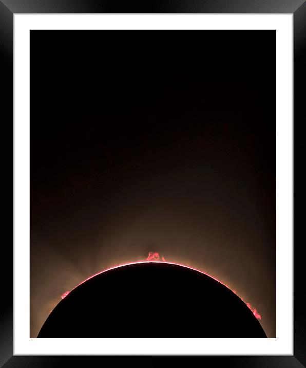 Total Eclipse Plasma  Framed Mounted Print by John Finney