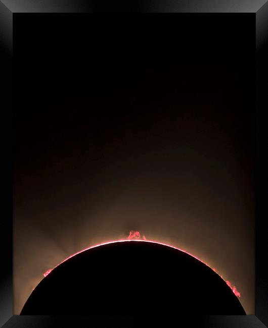 Total Eclipse Plasma  Framed Print by John Finney