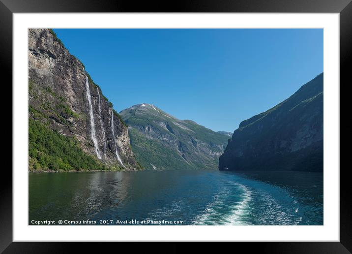 geiranger fjord norway Framed Mounted Print by Chris Willemsen