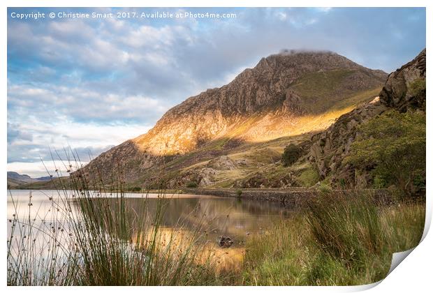 Sunkissed - Tryfan, Snowdonia National Park, Wales Print by Christine Smart