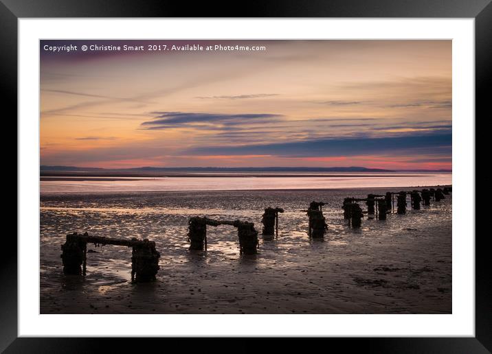 West Shore Sunset, Llandudno - North Wales Framed Mounted Print by Christine Smart