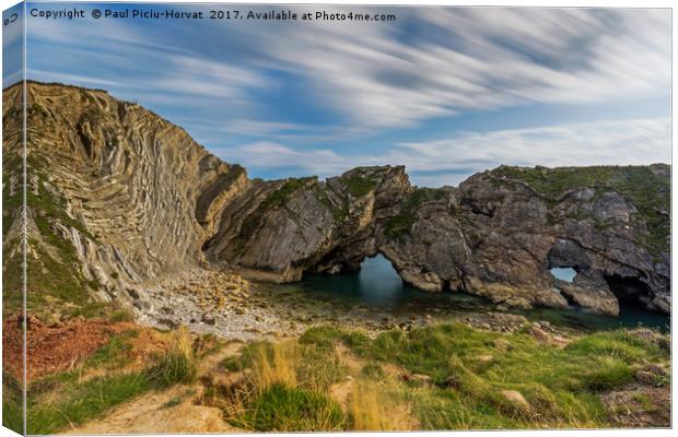 Stair Hole and Lulworth Crumple Canvas Print by Paul Piciu-Horvat