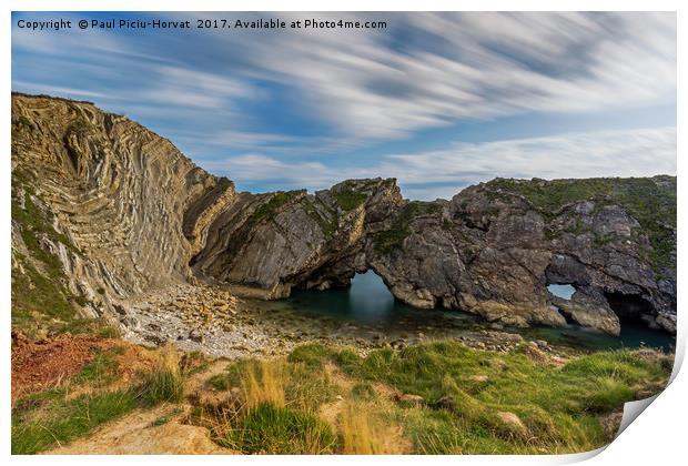 Stair Hole and Lulworth Crumple Print by Paul Piciu-Horvat