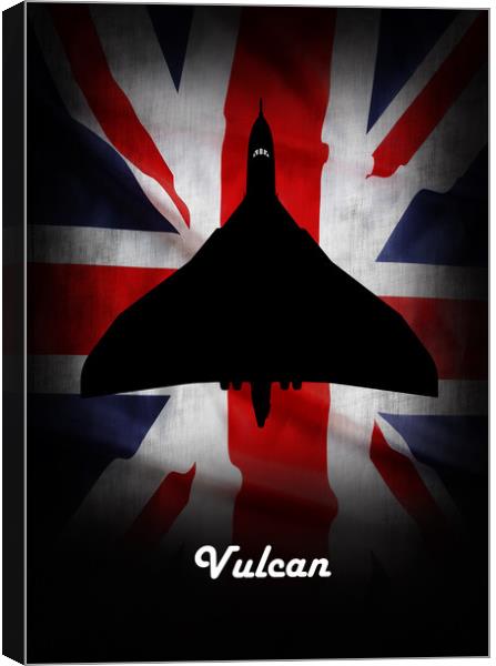 Vulcan Bomber Union Jack Canvas Print by J Biggadike