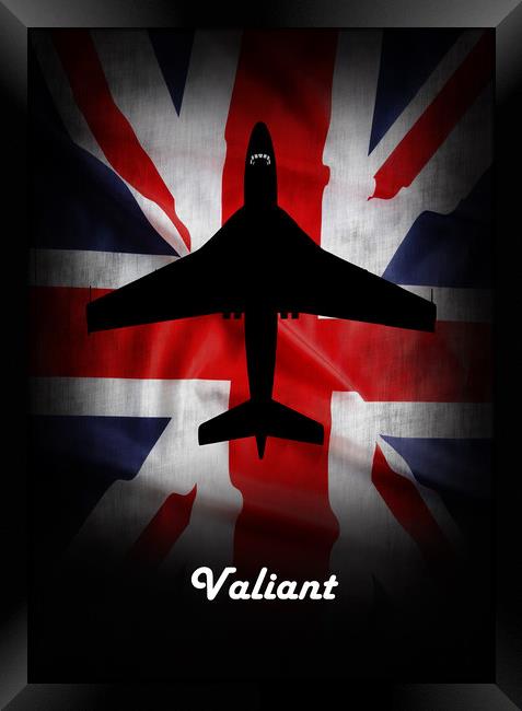 Vickers Valiant Union Jack Framed Print by J Biggadike