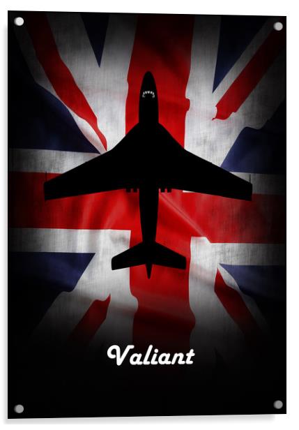 Vickers Valiant Union Jack Acrylic by J Biggadike