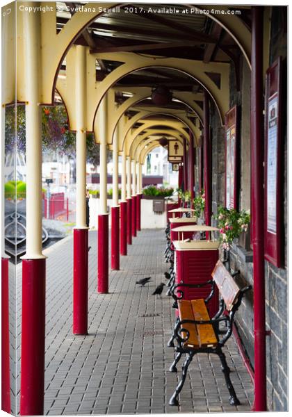Old Train Station Canvas Print by Svetlana Sewell