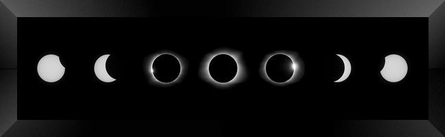 Solar Eclipse 2017    Framed Print by mark humpage