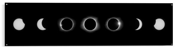 Solar Eclipse 2017    Acrylic by mark humpage