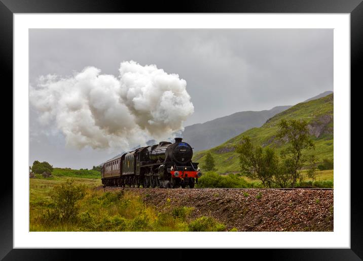 The Jacobite Steam Train Framed Mounted Print by Derek Beattie
